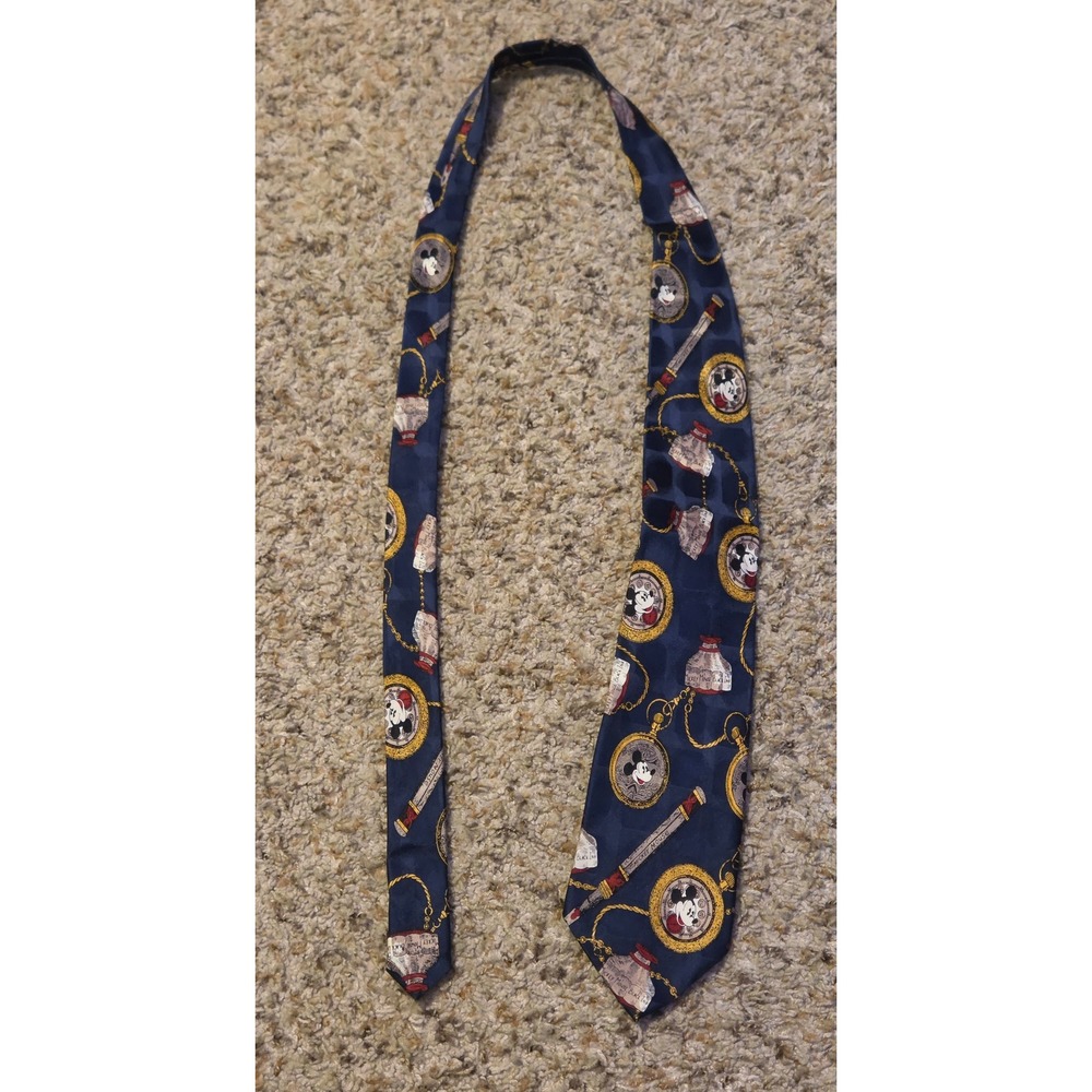 Atlas Design Mickey‎ Mouse Pocket Watches Men's Silk Necktie